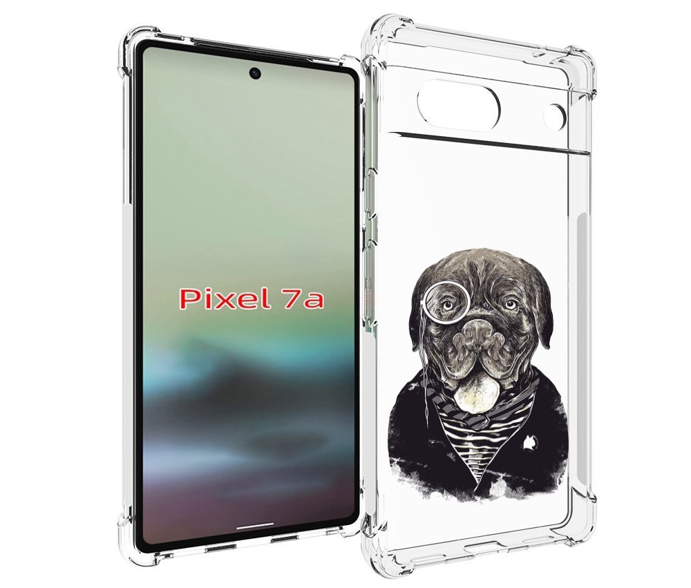 

Чехол MyPads солидный песик для Google Pixel 7A, Tocco