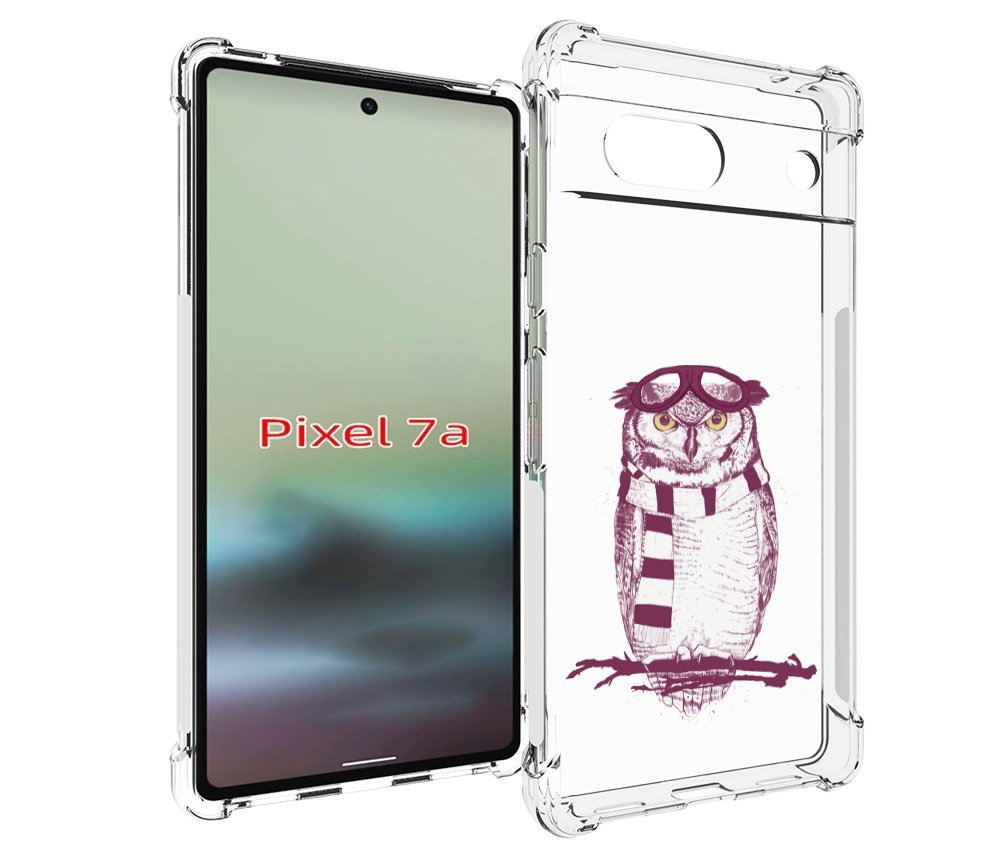 

Чехол MyPads сова-летчик для Google Pixel 7A, Tocco