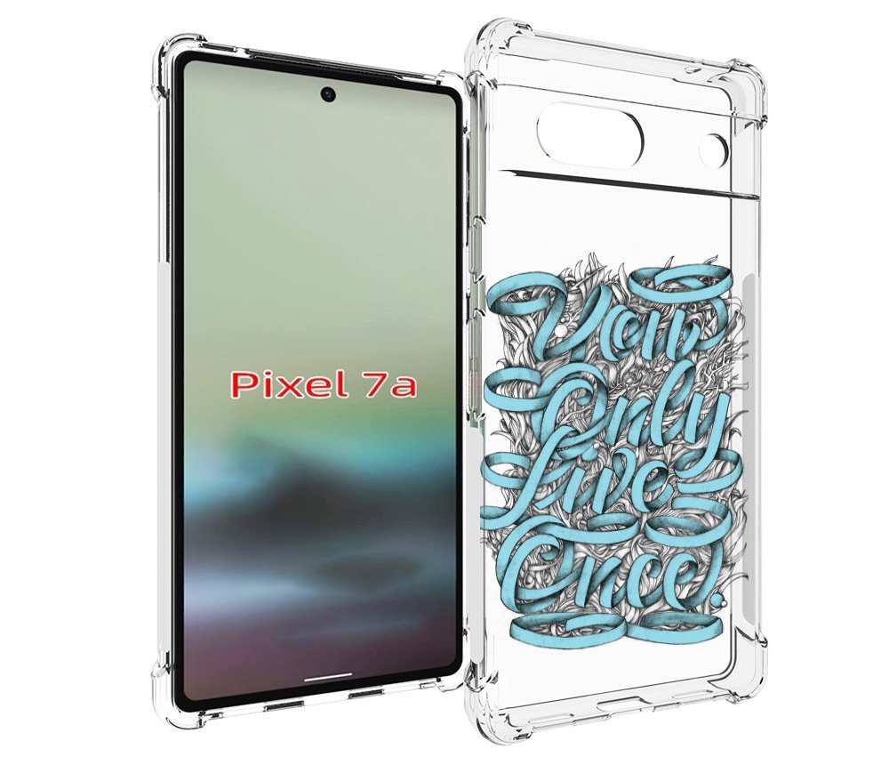 

Чехол MyPads слова из ленты абстракция для Google Pixel 7A, Tocco