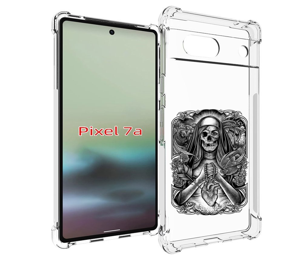 

Чехол MyPads скелет с сердцем для Google Pixel 7A, Tocco