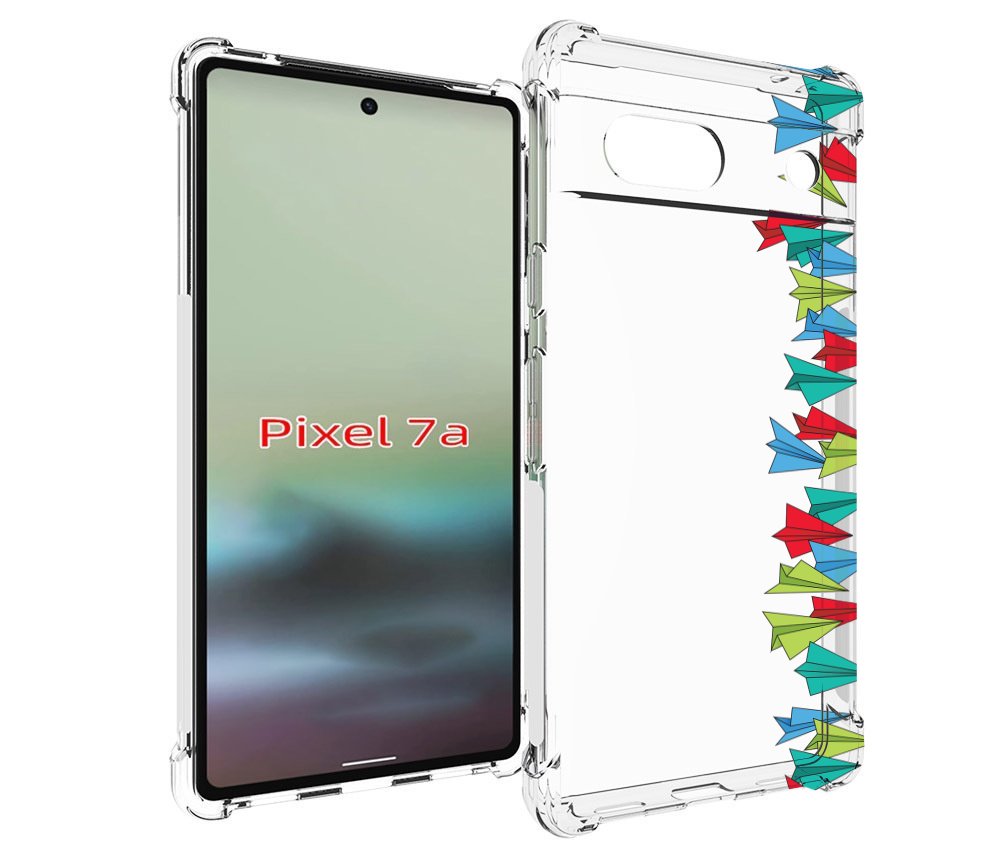 

Чехол MyPads самолетики из листочков для Google Pixel 7A, Tocco