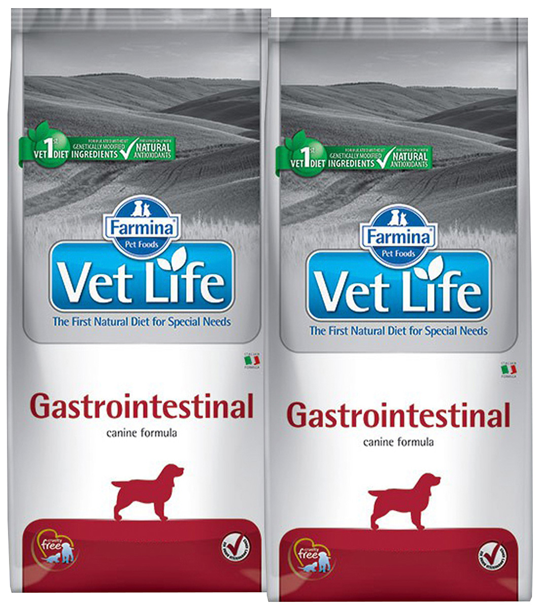 

Сухой корм для собак Farmina VET LIFE GASTROINTESTINAL птица 2шт по 2кг