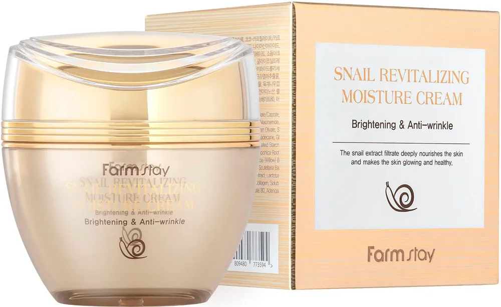 

Восстанавливающий крем с муцином улитки FarmStay Snail Revitalizing Moisture Cream 50 мл