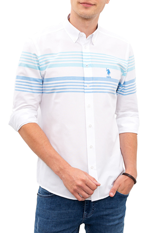 

Рубашка мужская U.S. POLO Assn. G081GL0040TORR белая 46, G081GL0040TORR
