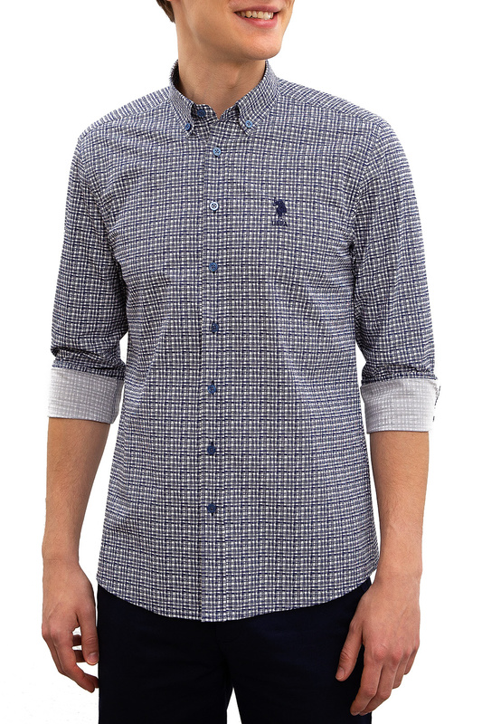 

Рубашка мужская U.S. POLO Assn. G081GL0040SOSA синяя 46, G081GL0040SOSA