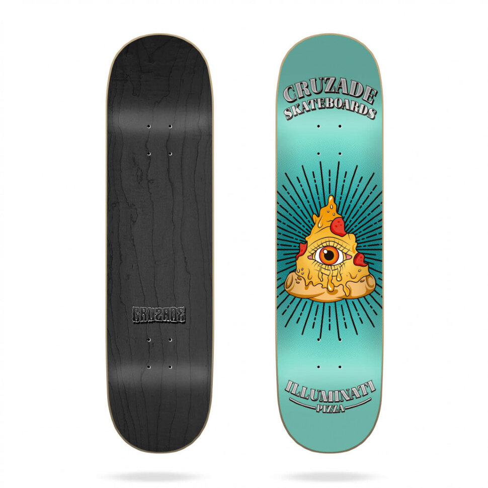 

Дека для скейтборда CRUZADE Illuminaty Pizza Deck 8.125 дюйм 2022