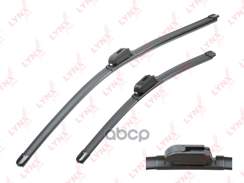 

Щетка стеклоочистителя бескаркасная, комплект 650/450мм LYNXauto