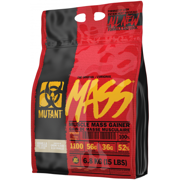 

Гейнер Mutant Mass (6.8 кг) ванильное мороженое, Mass