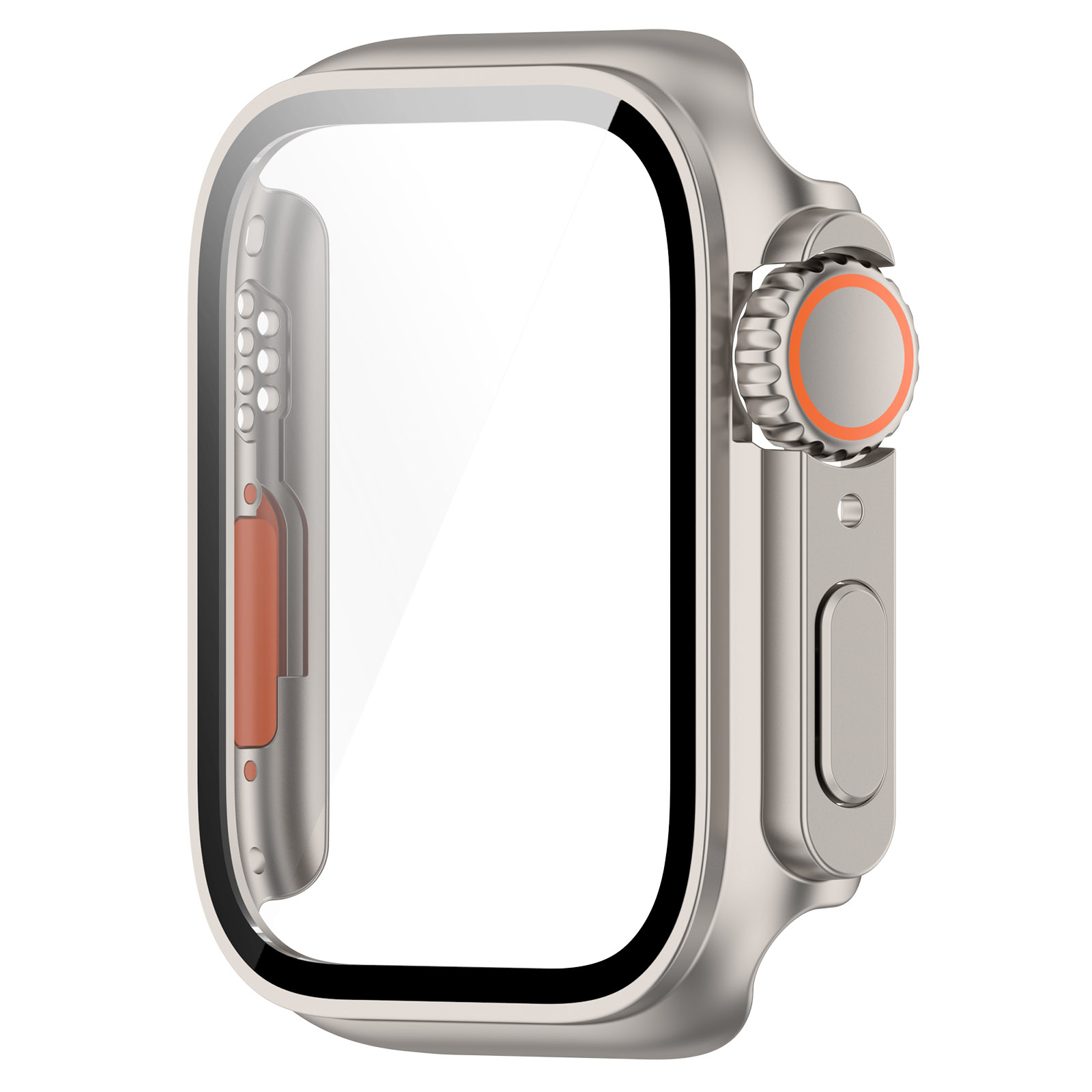 Защитный чехол для Apple Watch 45 мм, светло серый