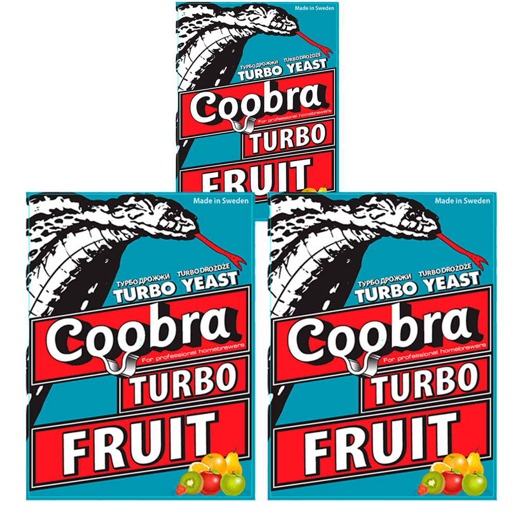 фото Дрожжи для фруктовых браг coobra fruit 40 г., набор 3 штук.