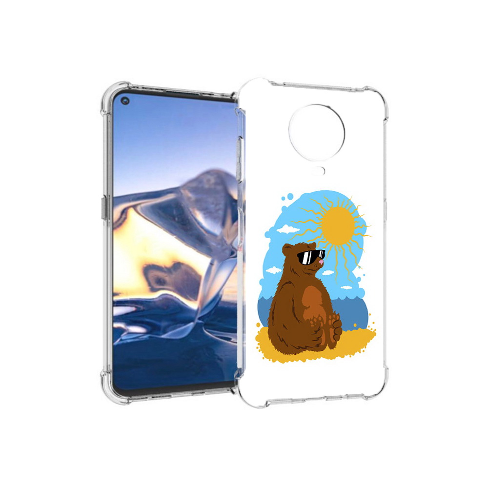 

Чехол MyPads Tocco для Nokia G10 медведь на чиле (PT171673.98.468), Tocco