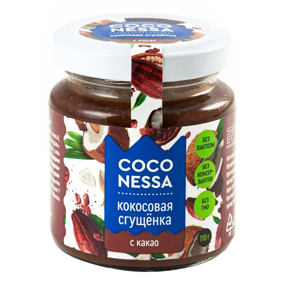 

Сгущенное молоко Coconessa кокосовое пастеризованное с какао 21% 110 г