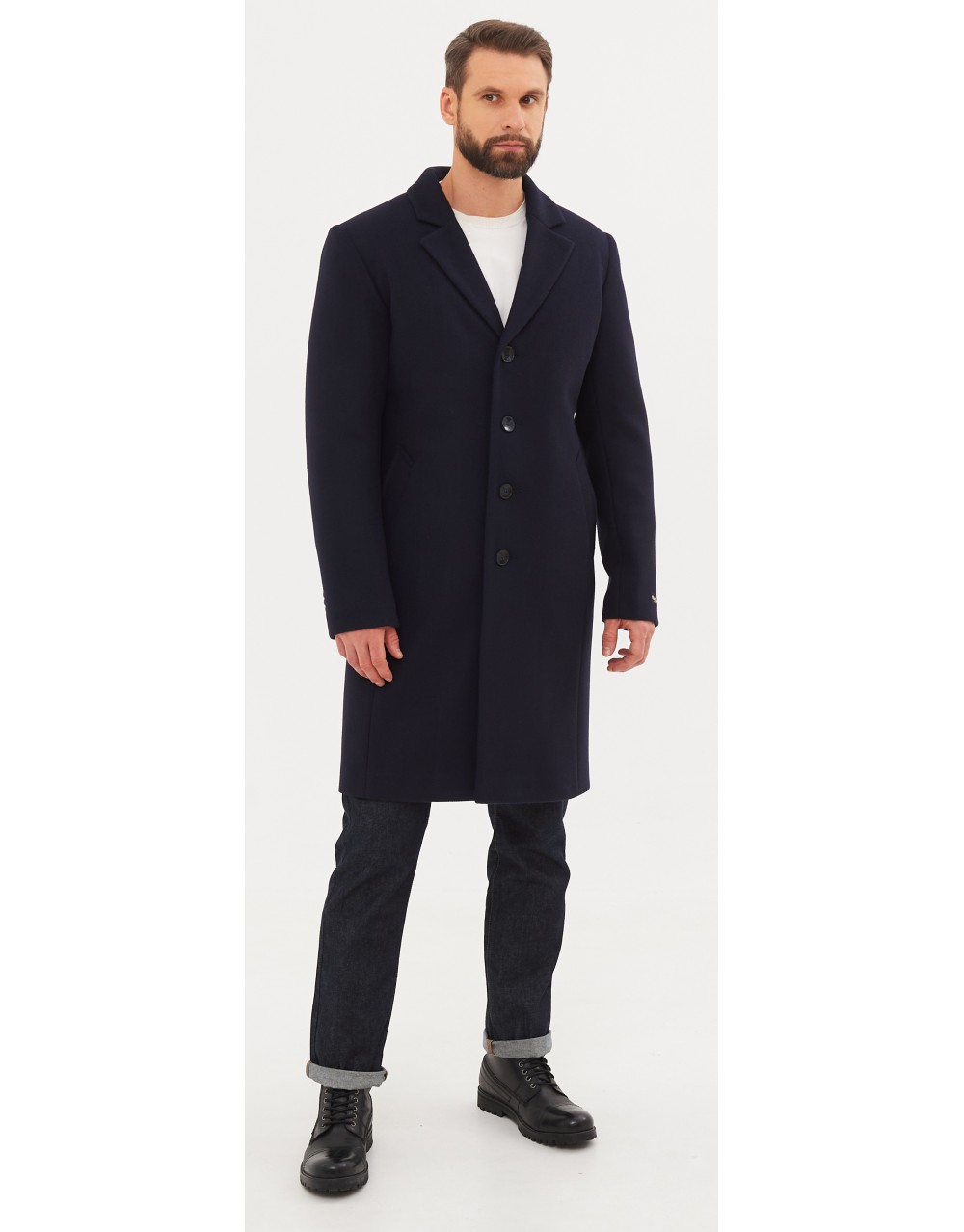 

Пальто мужское MISTEKS DESIGN 21619 синее 48/182 RU, Синий, 21619