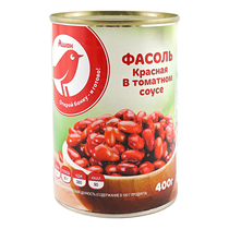 

Фасоль Selgros красная в томатном соусе 400 г