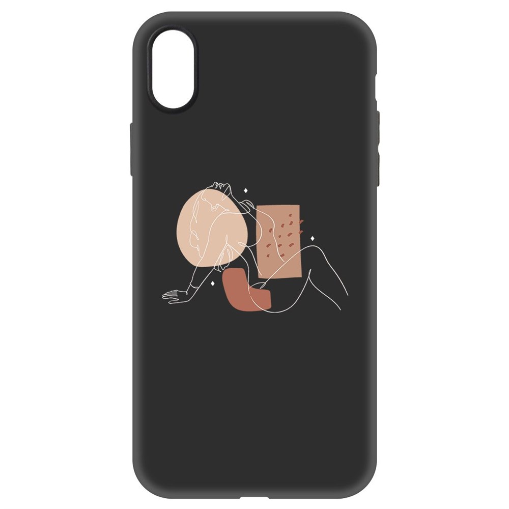 

Чехол-накладка Krutoff Soft Case Чувственность для iPhone XR черный