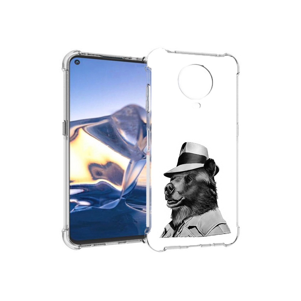 

Чехол MyPads Tocco для Nokia G10 медведь в шляпе (PT171673.98.465), Tocco