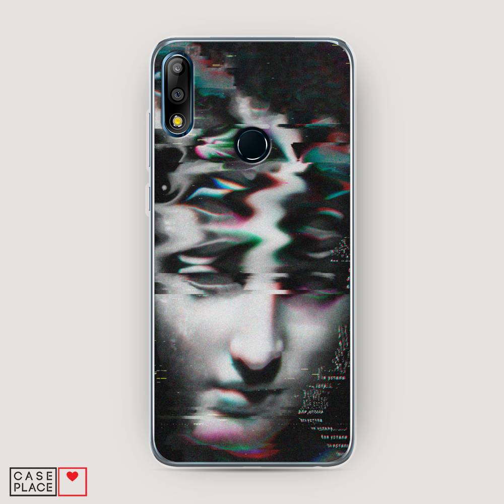 

Чехол Awog на Asus Zenfone Max Pro (M2) ZB631KL "Glitch Art", Серый, 43850-9