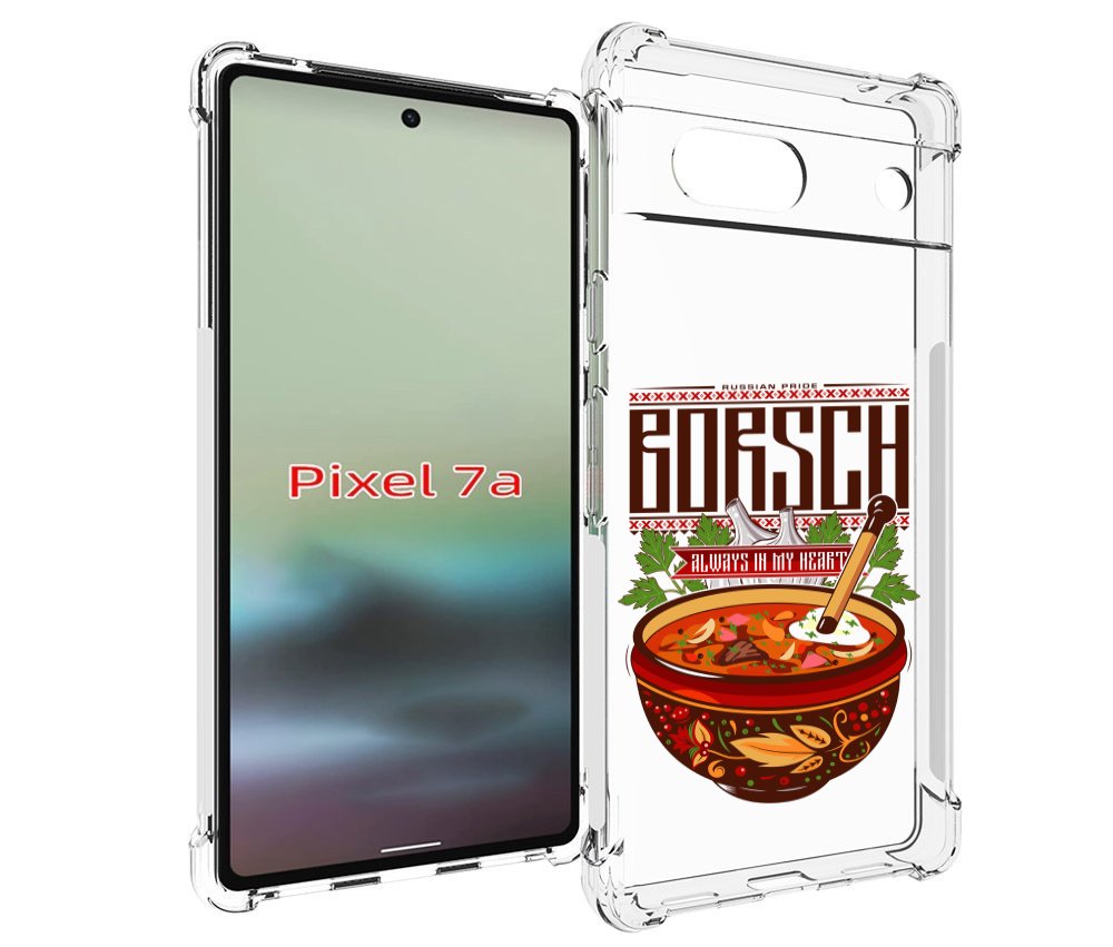 

Чехол MyPads русский борщ для Google Pixel 7A, Tocco