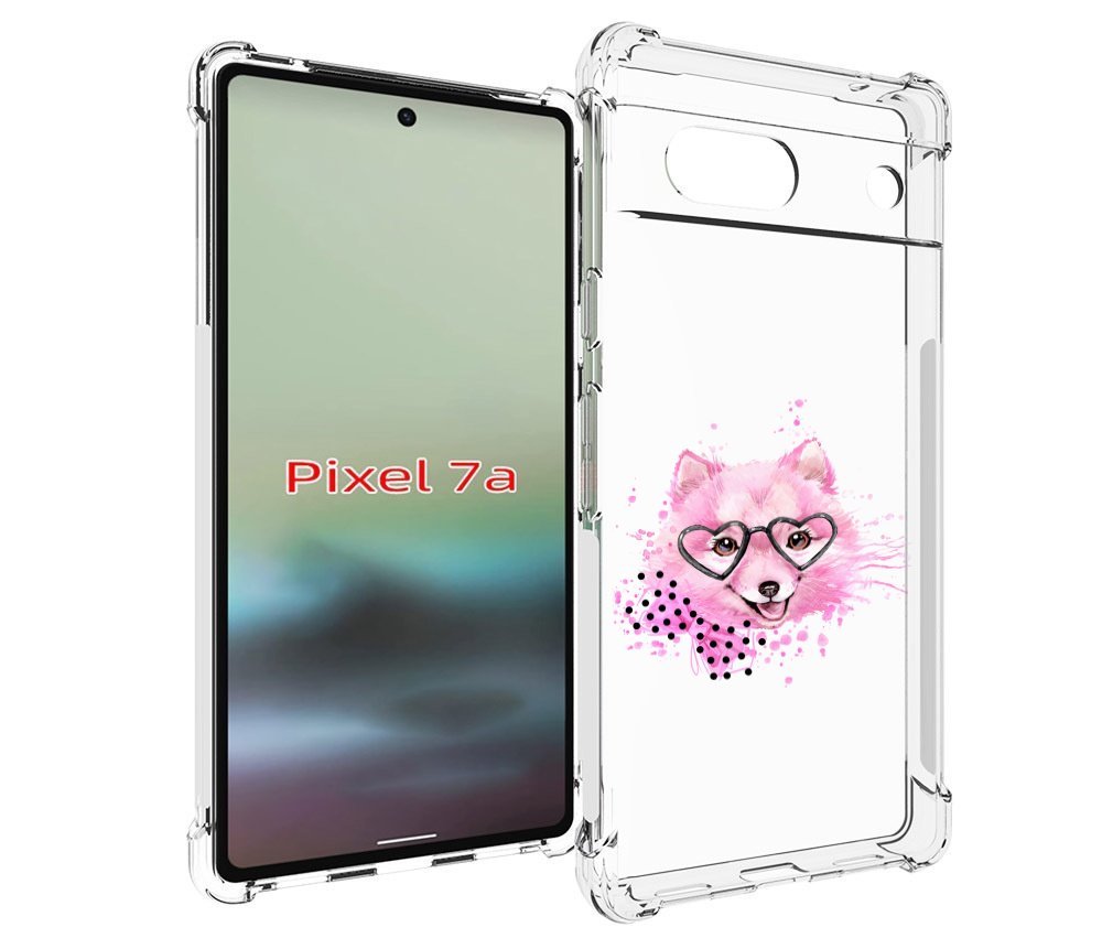 

Чехол MyPads розовый волченок для Google Pixel 7A, Tocco