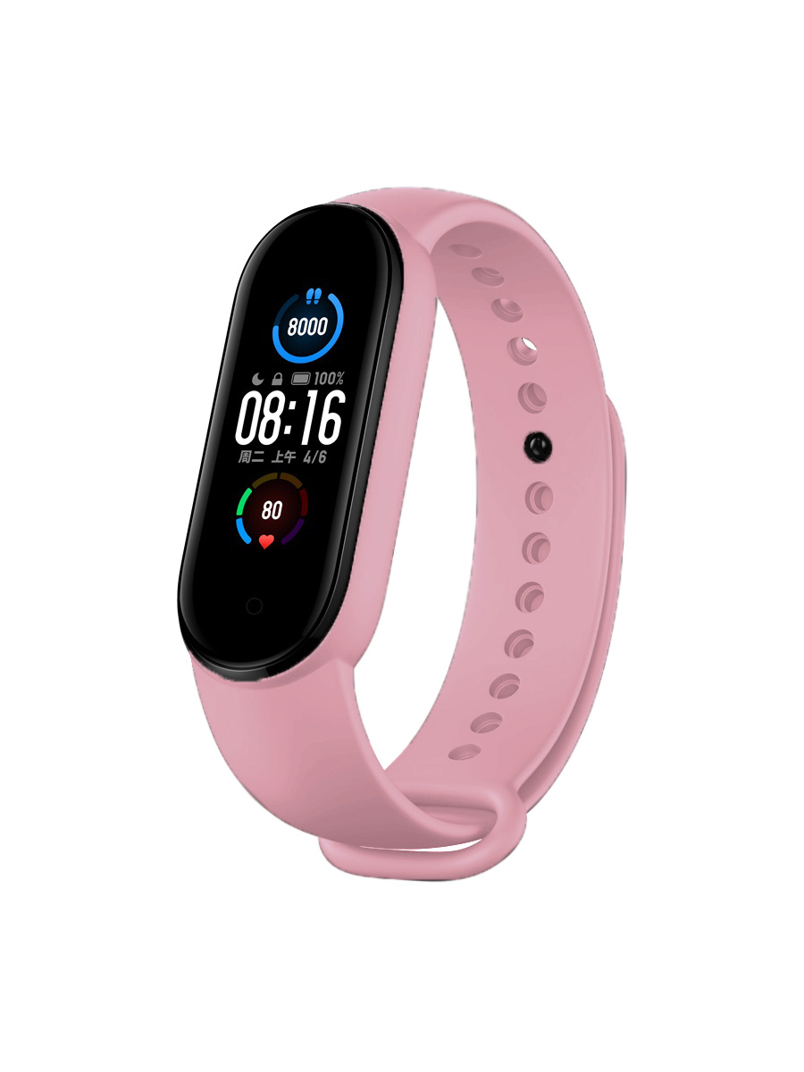 

Ремешок Zibelino для Mi Band 5 (светло-розовый), ZBS-XIMB5