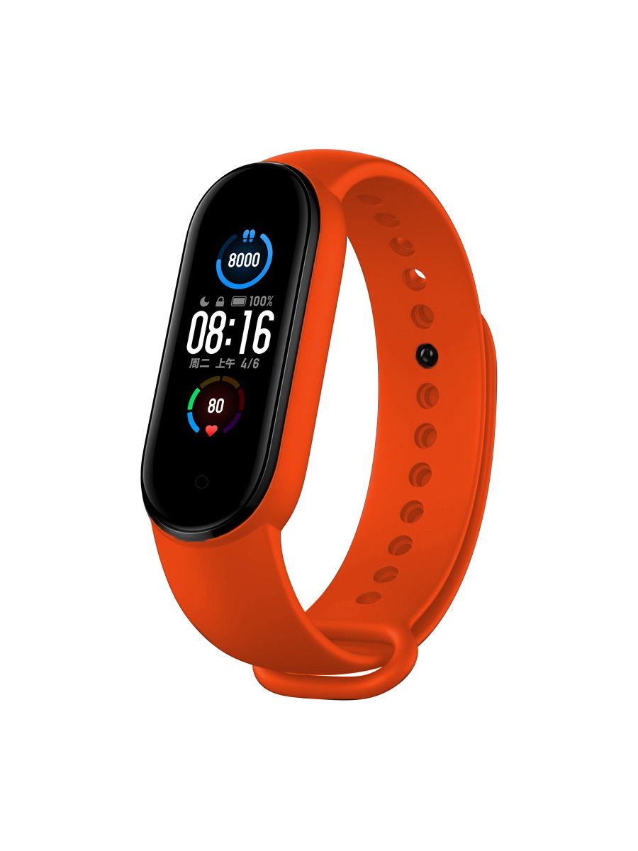 

Ремешок Zibelino для Mi Band 5 (оранжевый), ZBS-XIMB5