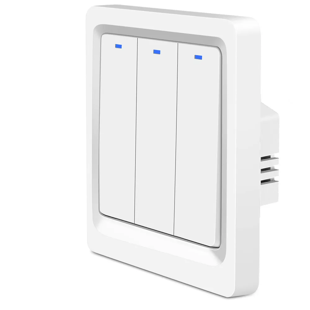 Умный Zigbee выключатель Roximo SZBTN01-3 трехкнопочный