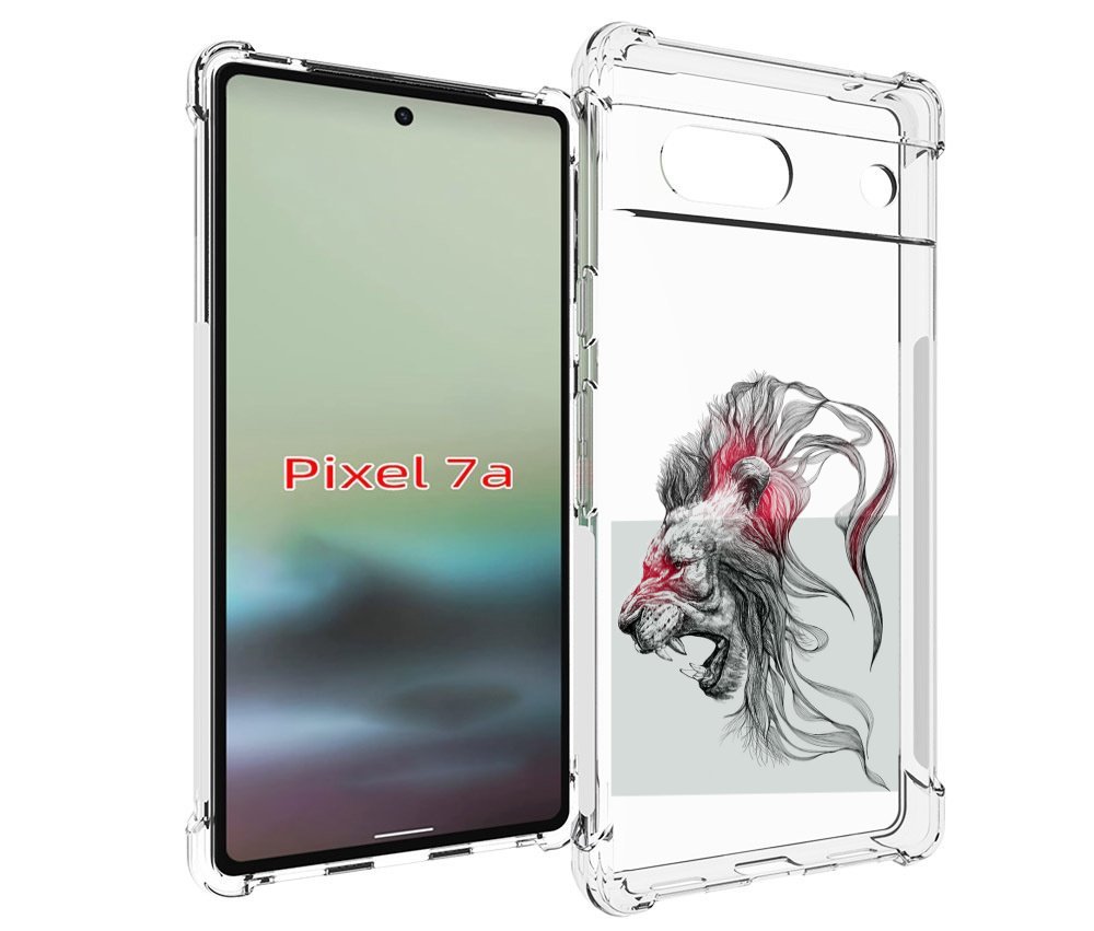 

Чехол MyPads разъяренный лев для Google Pixel 7A, Tocco