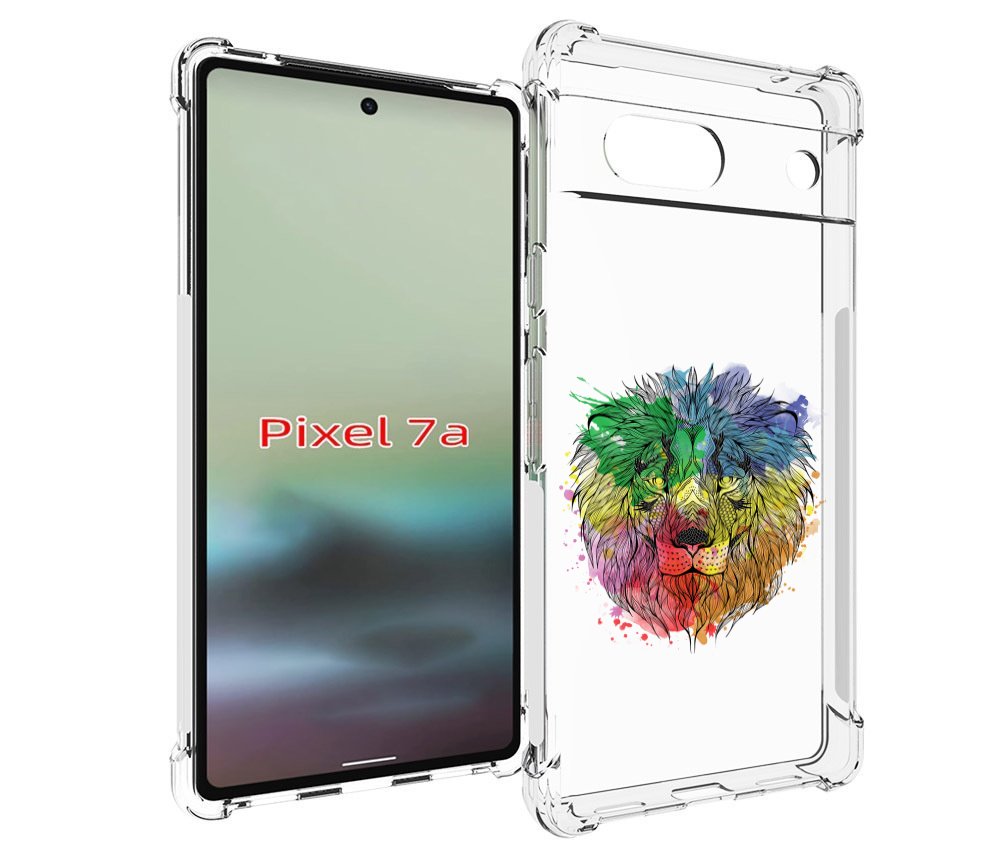 

Чехол MyPads разноцветный гордый лев для Google Pixel 7A, Tocco