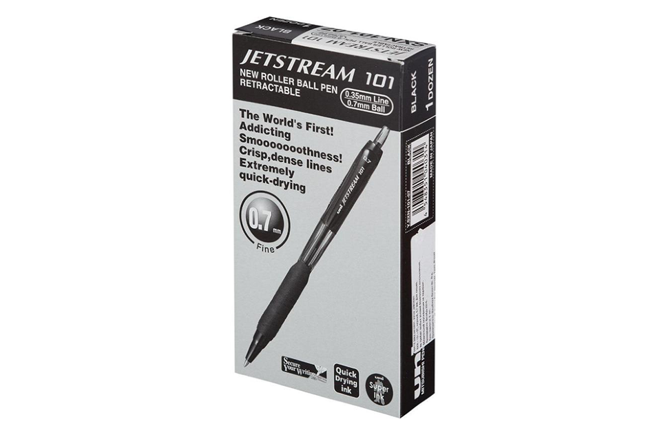 фото Ручка шариковая uni jetstream sxn-101fl синяя 0,7мм розовый, упаковка из 12 штук uni mitsubishi pencil