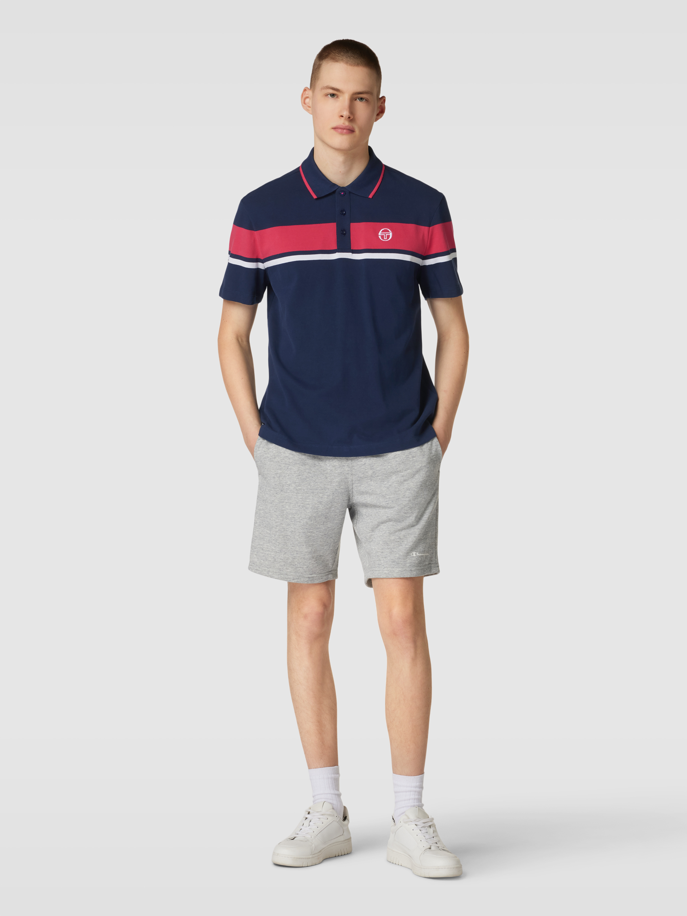 Футболка мужская Sergio Tacchini 1714954 синяя S доставка из-за рубежа