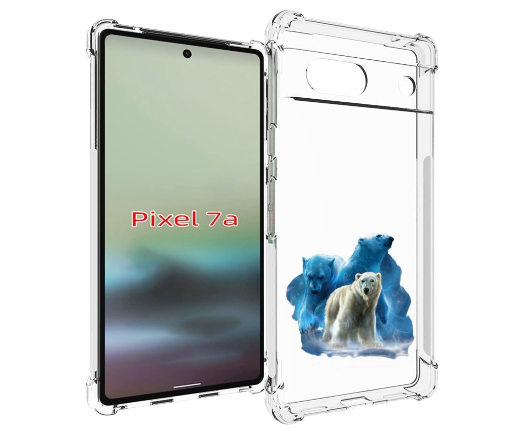 

Чехол MyPads полярный медведь для Google Pixel 7A, Tocco