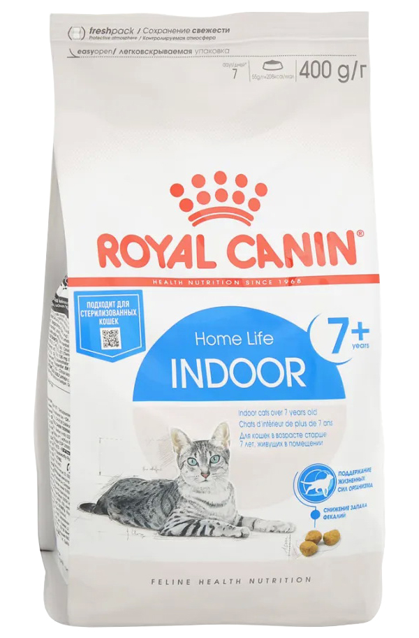

Сухой корм для кошек ROYAL CANIN Indoor + 7 живущих в помещении мясо 400 г