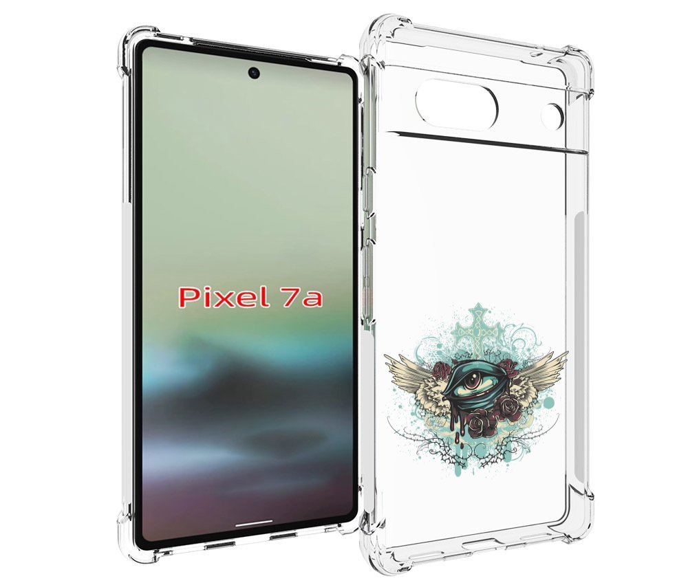 

Чехол MyPads плачущий глаз с крыльями для Google Pixel 7A, Tocco