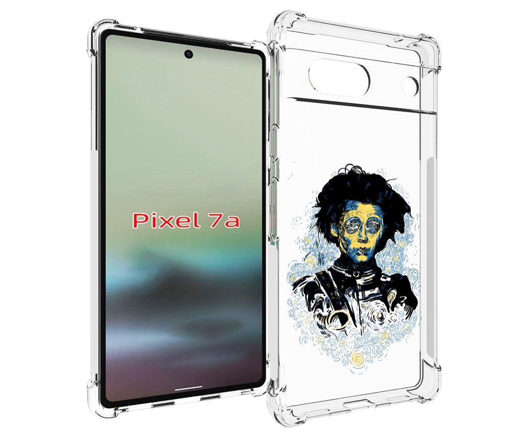 

Чехол MyPads парень черно-белый абстракция для Google Pixel 7A, Tocco