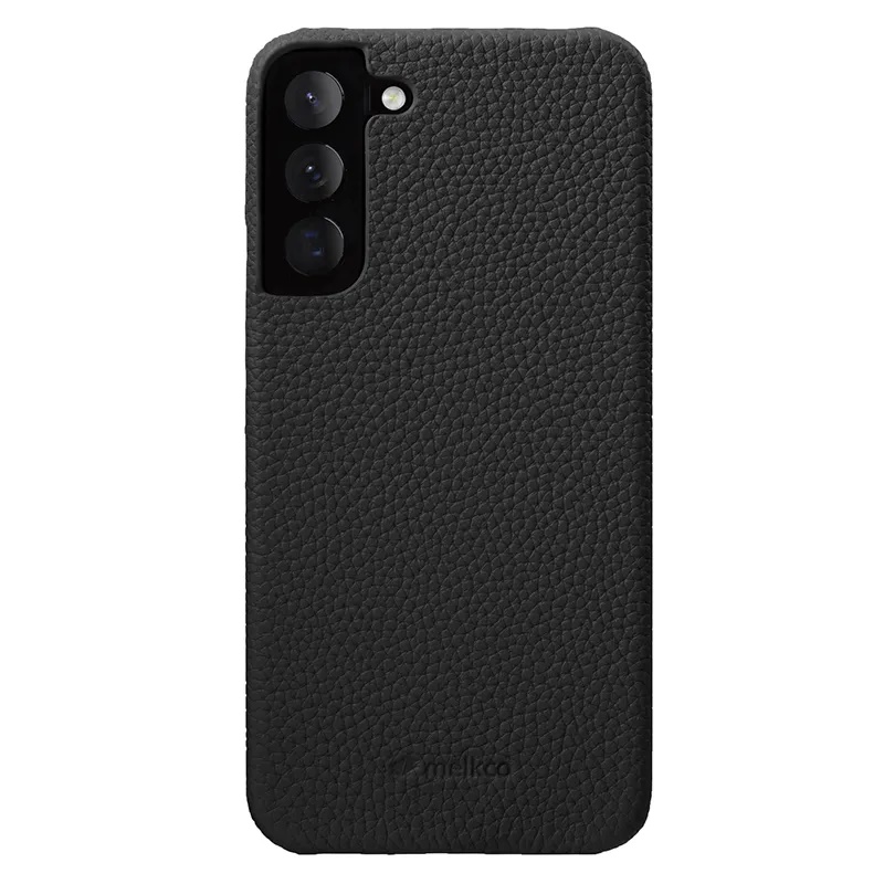 Кожаный чехол накладка Melkco Snap Cover для Samsung Galaxy S23, черный