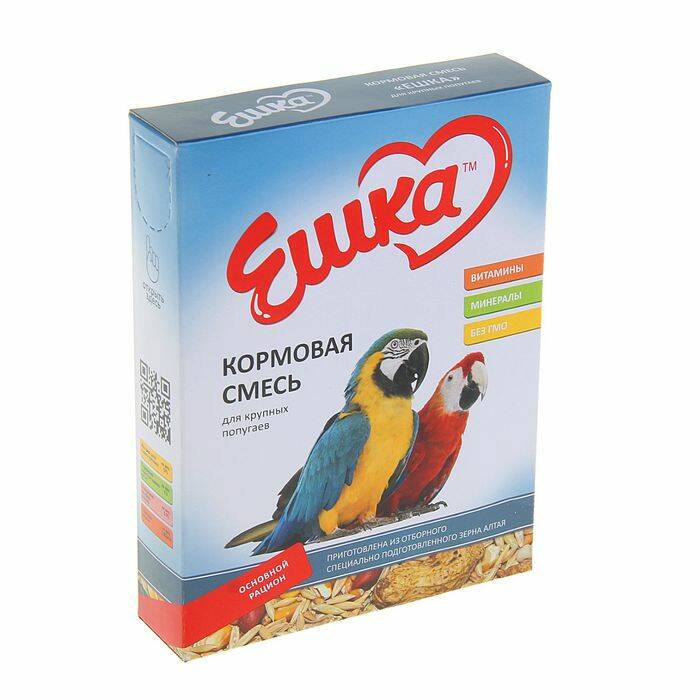 

Корм для крупных попугаев Ешка, 400 г