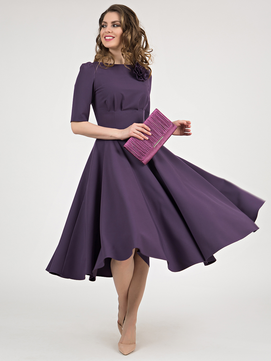 фото Платье женское olivegrey pl000610l(santa) фиолетовое 54 ru