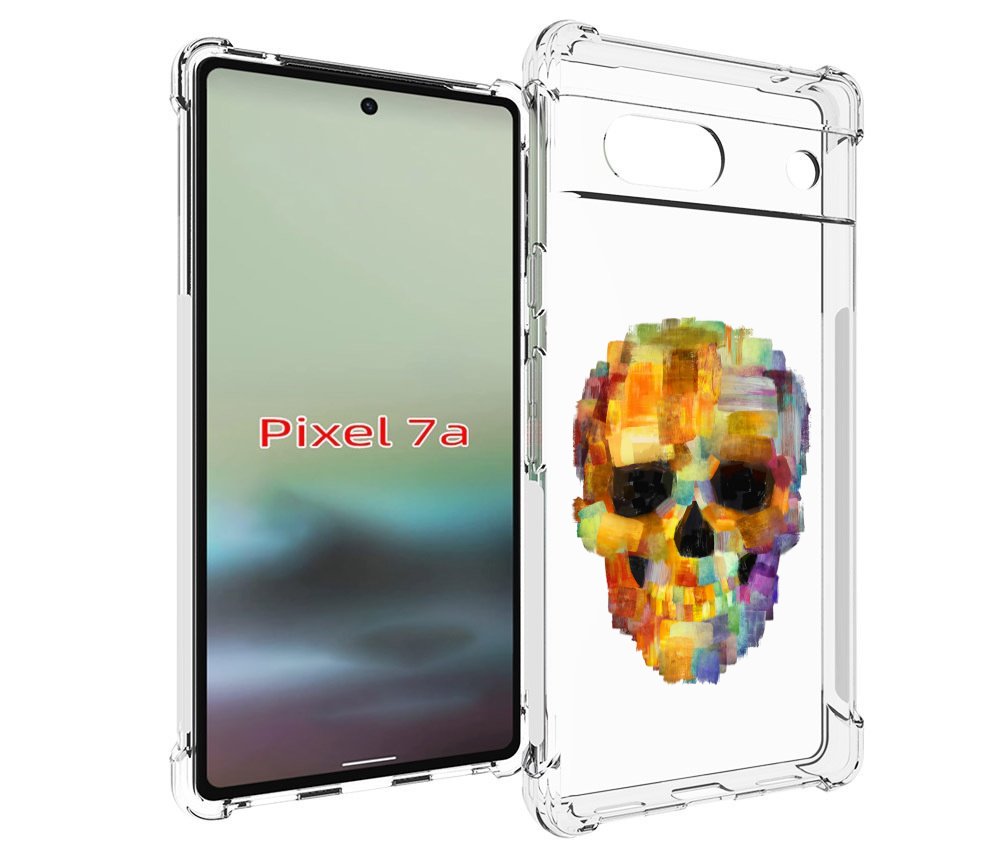 

Чехол MyPads нарисованный череп для Google Pixel 7A, Tocco