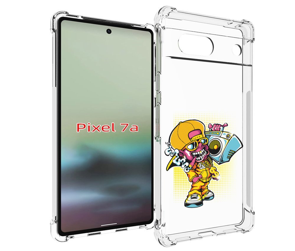 

Чехол MyPads нарисованный парень с колонкой для Google Pixel 7A, Tocco