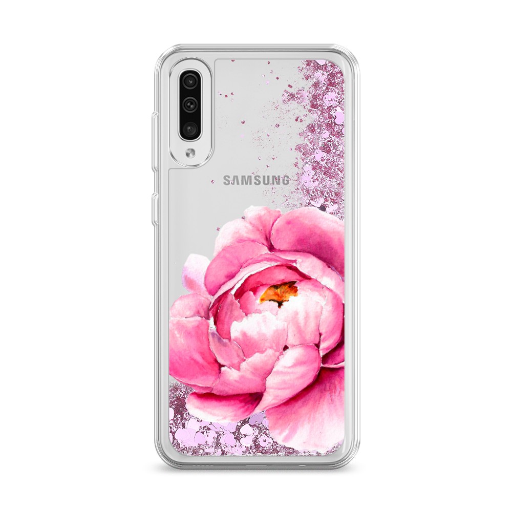 

Жидкий чехол с блестками "Прекрасный пион" на Samsung Galaxy A30s