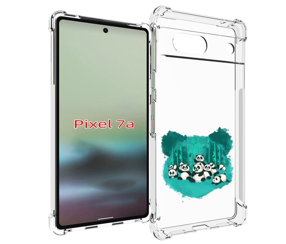 

Чехол MyPads нарисованные панды для Google Pixel 7A, Tocco