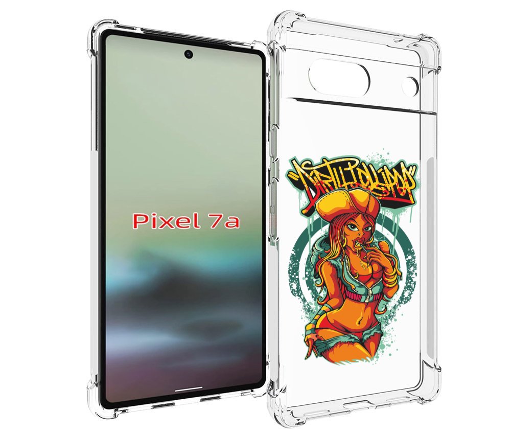 

Чехол MyPads нарисованная девушка комикс для Google Pixel 7A, Tocco
