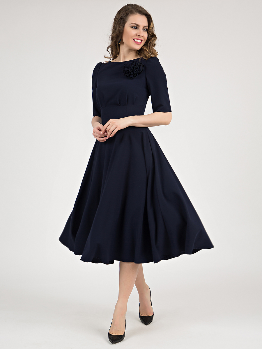 Платье женское Olivegrey Pl000610L(santa) синее 44 RU