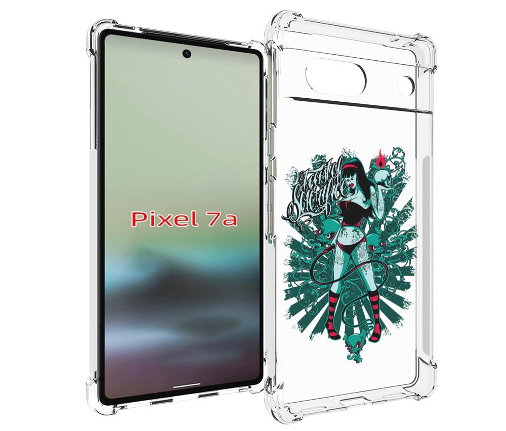 

Чехол MyPads нарисованная девушка в татуировках для Google Pixel 7A, Tocco