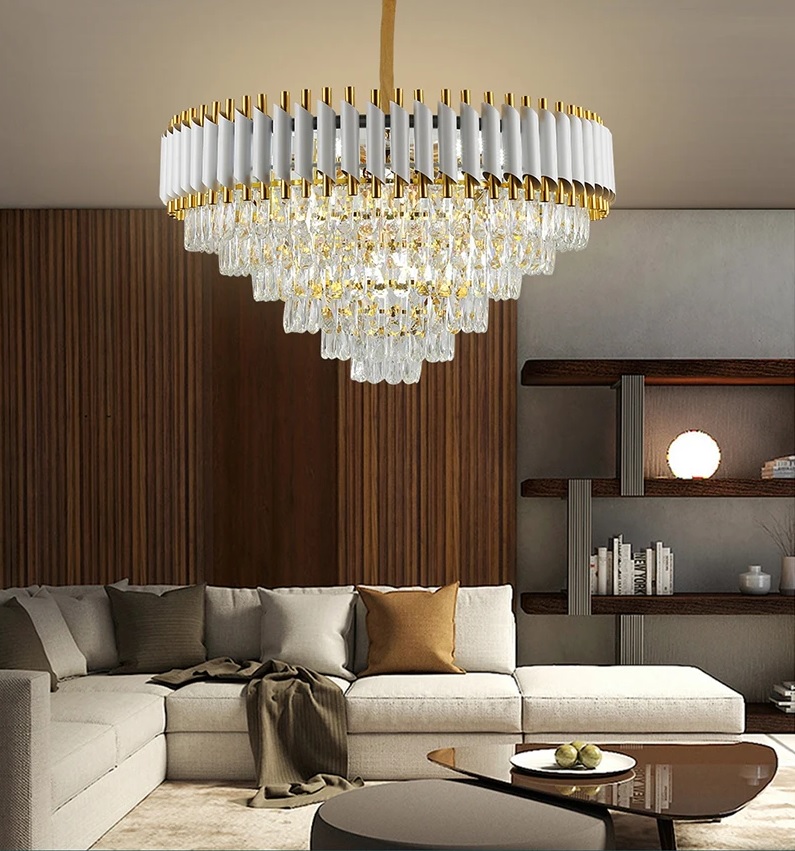 

Люстра LVK 0901-550 WH+GD D55H100 9хЕ14х60WT, LVK 0901-550 WH+GD
