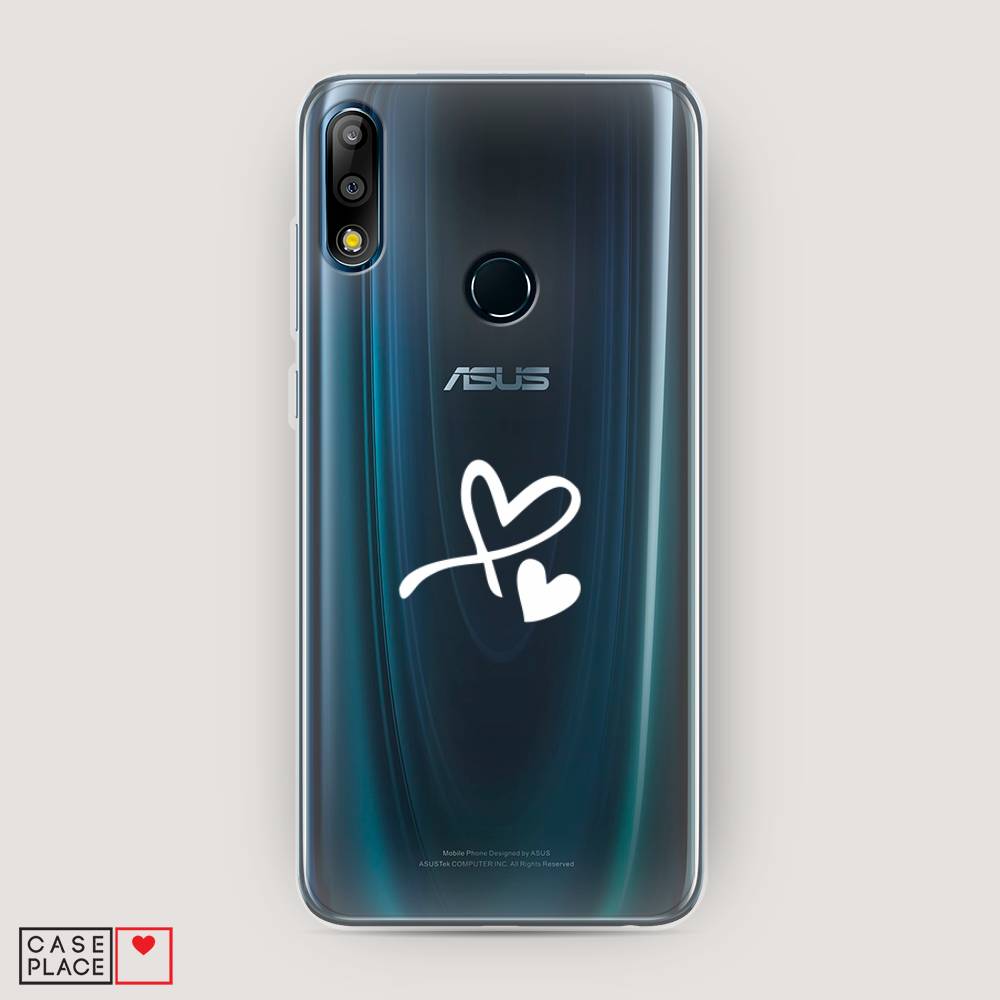 

Чехол Awog на Asus Zenfone Max Pro (M2) ZB631KL "Сердечко минимализм", Белый, 43850-6