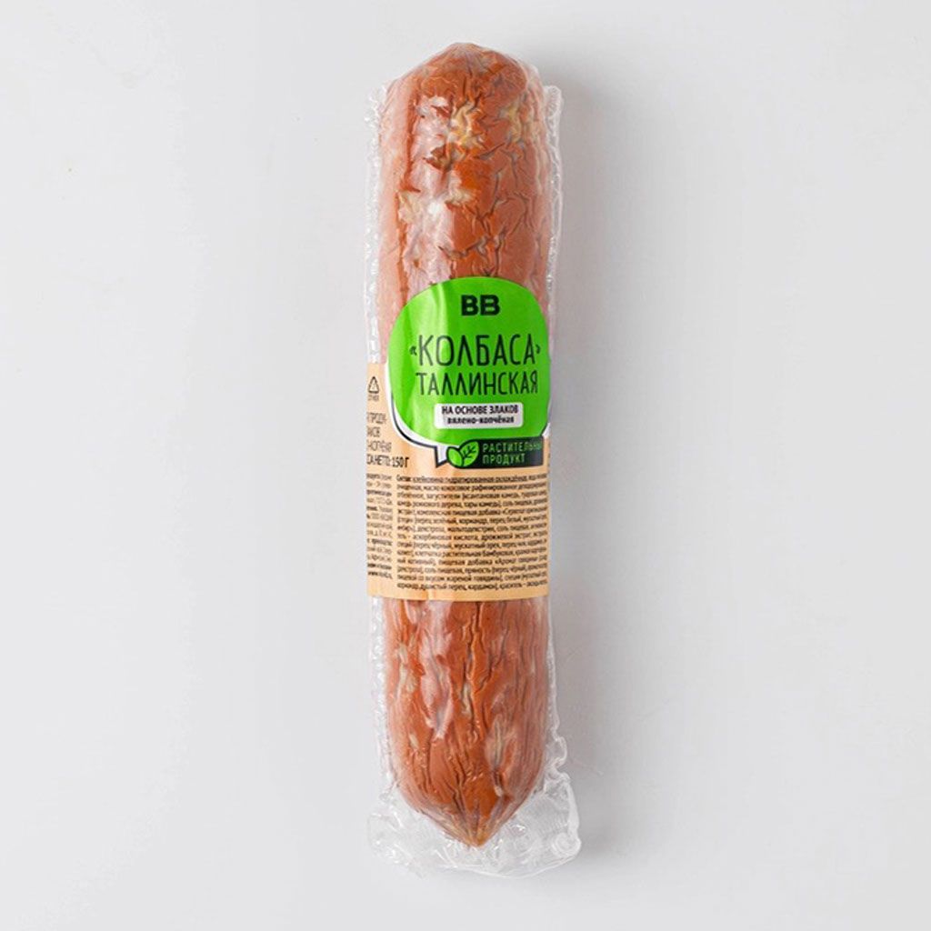 

Колбаса вялено-копченая ВкусВилл Таллинская на основе злаков 150 г