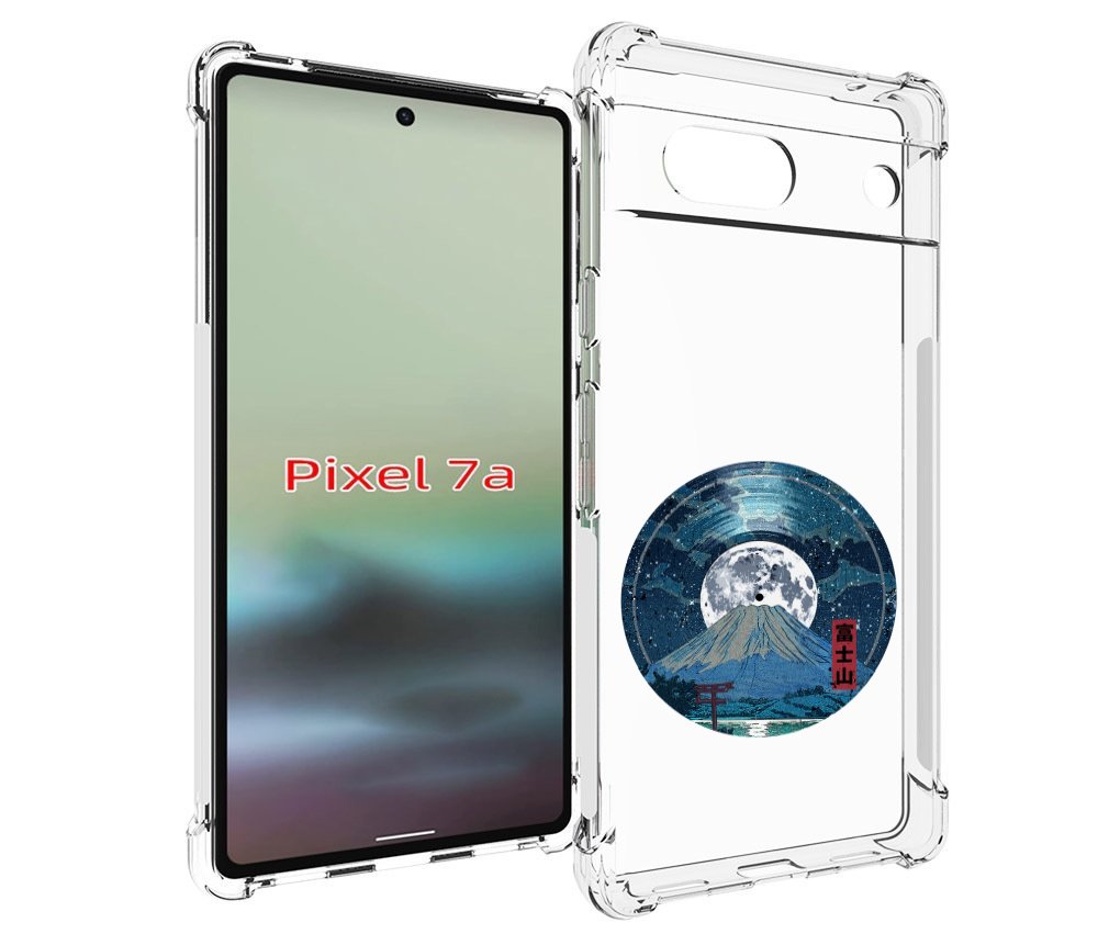 

Чехол MyPads нарисованная виниловая гора с луной для Google Pixel 7A, Tocco