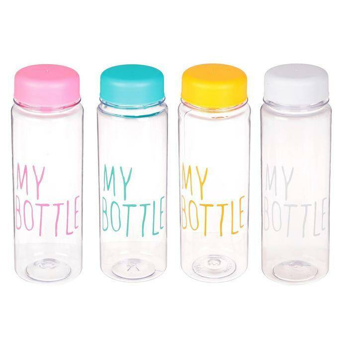 

Бутылка для воды "My bottle", 500 мл, 19.5 х 6 см, микс, Разноцветный, My bottle