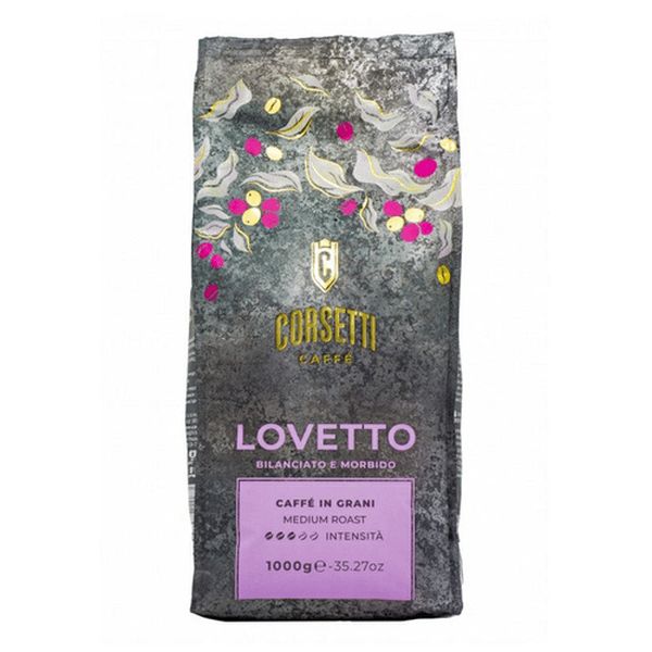 Кофе Corsetti Lovetto в зернах 1 кг